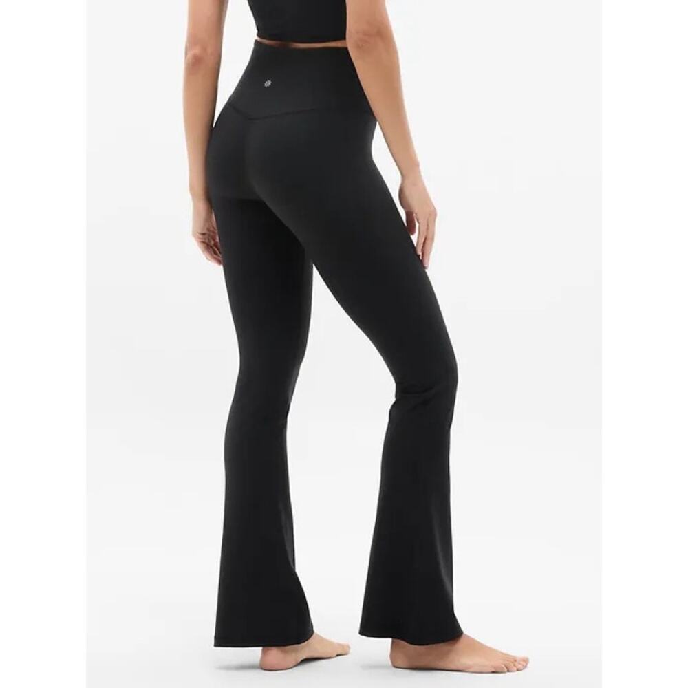 Athleta High Waist Sz XS Black Flare Leggings Workout Activewear Athlesuire